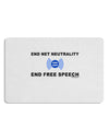 End Net Neutrality End Free Speech 12 x 18 Placemat Set of 4 Placemats-Placemat-TooLoud-White-Davson Sales