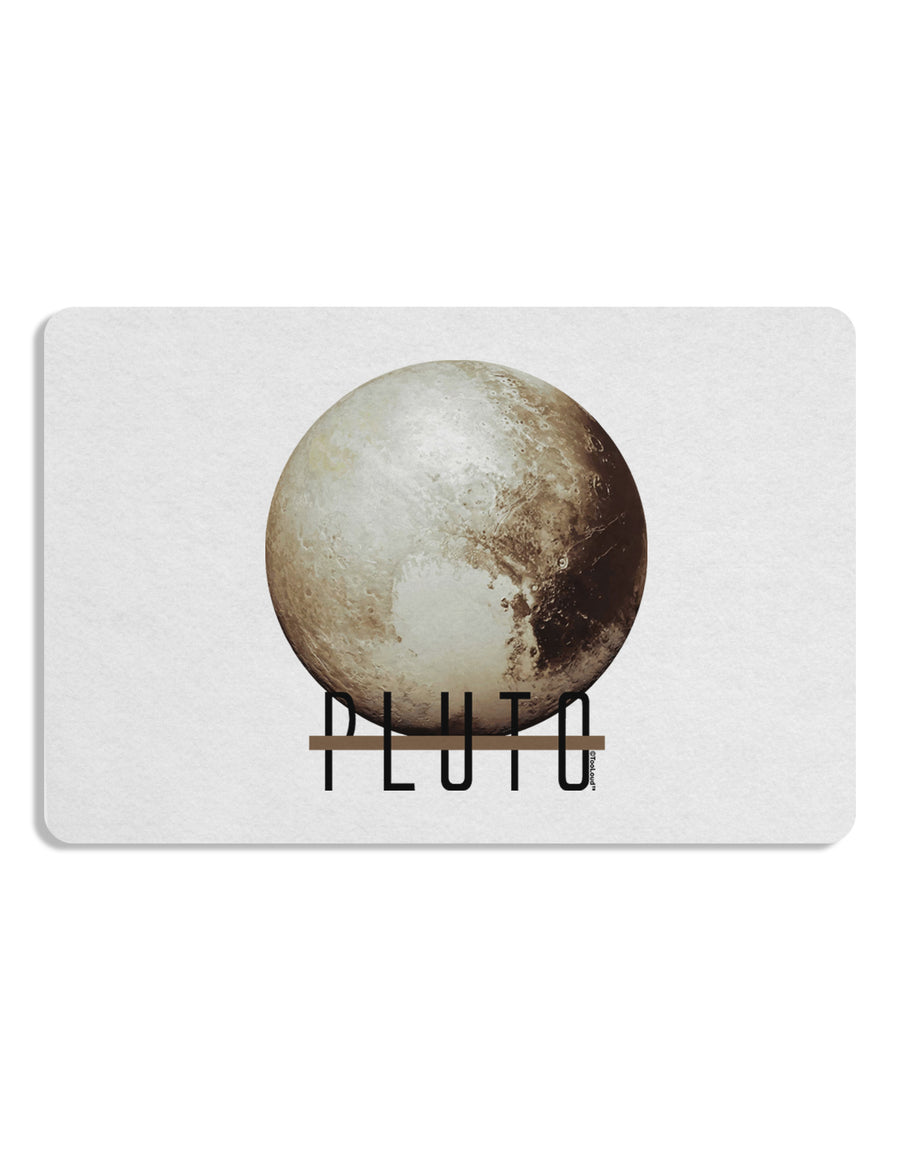 Planet Pluto Text Placemat by TooLoud Set of 4 Placemats-Placemat-TooLoud-White-Davson Sales