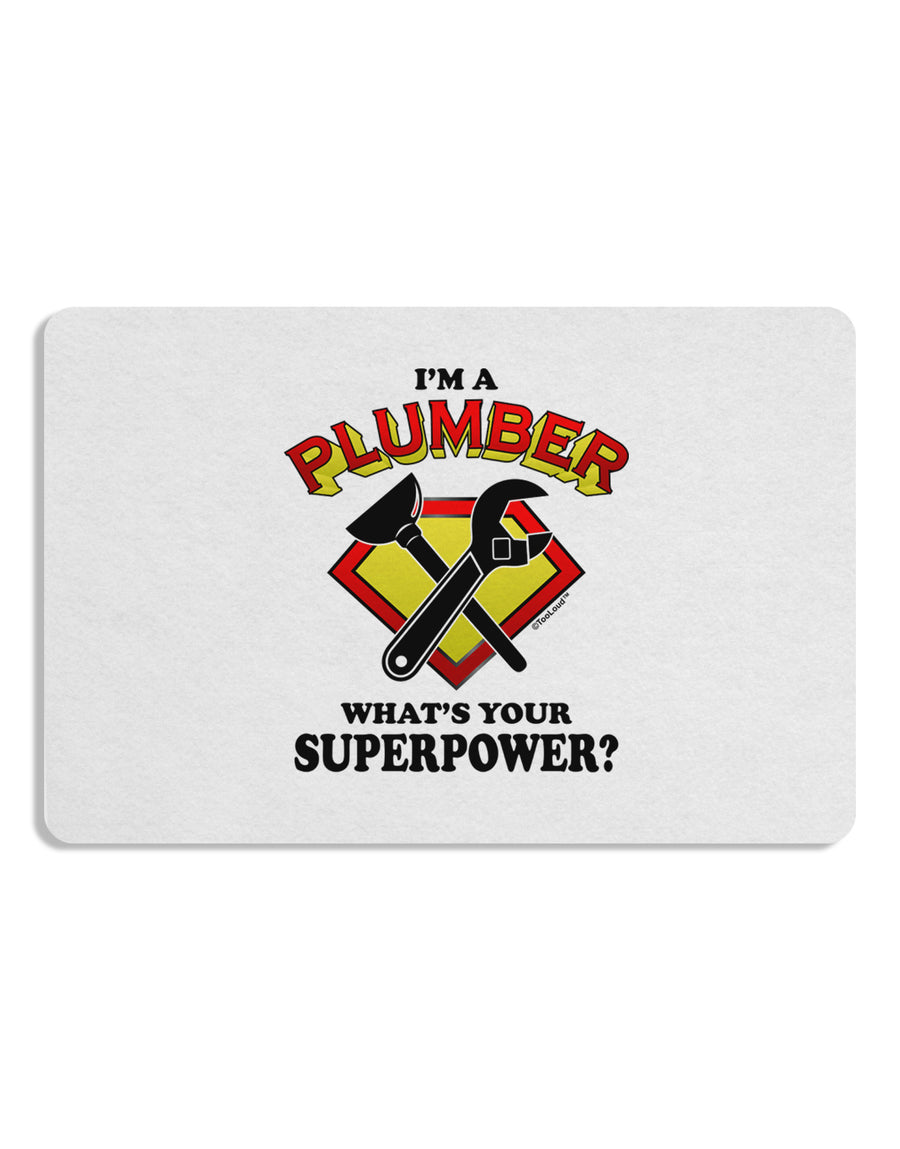 Plumber - Superpower Placemat Set of 4 Placemats-Placemat-TooLoud-White-Davson Sales