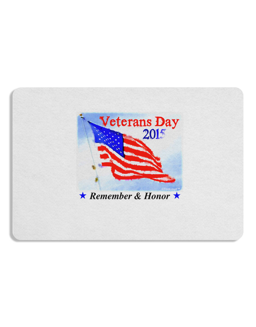 Veterans Day 2015 WaterColor Placemat Set of 4 Placemats-Placemat-TooLoud-White-Davson Sales