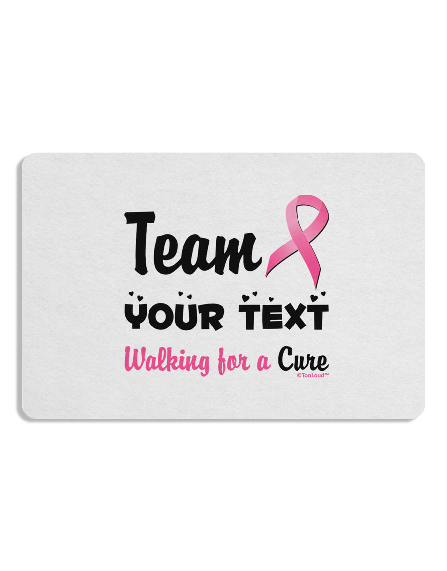 Personalized Team -Name- Breast Cancer Walk - Walking for a Cure Placemat Set of 4 Placemats-Placemat-TooLoud-White-Davson Sales