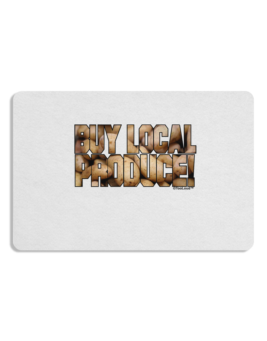 Buy Local Produce Potatoes Text Placemat Set of 4 Placemats-Placemat-TooLoud-White-Davson Sales