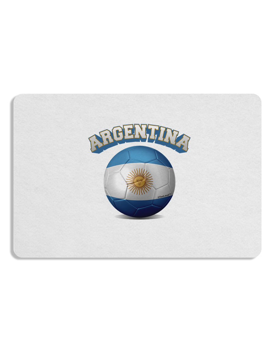 Soccer Ball Flag - Argentina Placemat Set of 4 Placemats-Placemat-TooLoud-White-Davson Sales