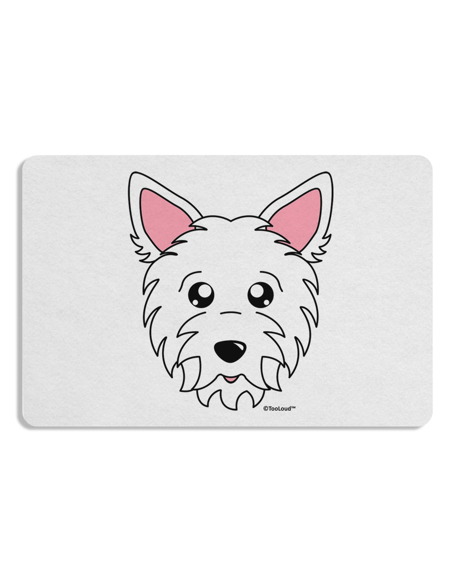 Cute West Highland White Terrier Westie Dog Placemat by TooLoud Set of 4 Placemats-Placemat-TooLoud-White-Davson Sales