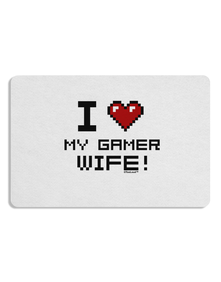 I Heart My Gamer Wife Placemat Set of 4 Placemats-Placemat-TooLoud-White-Davson Sales