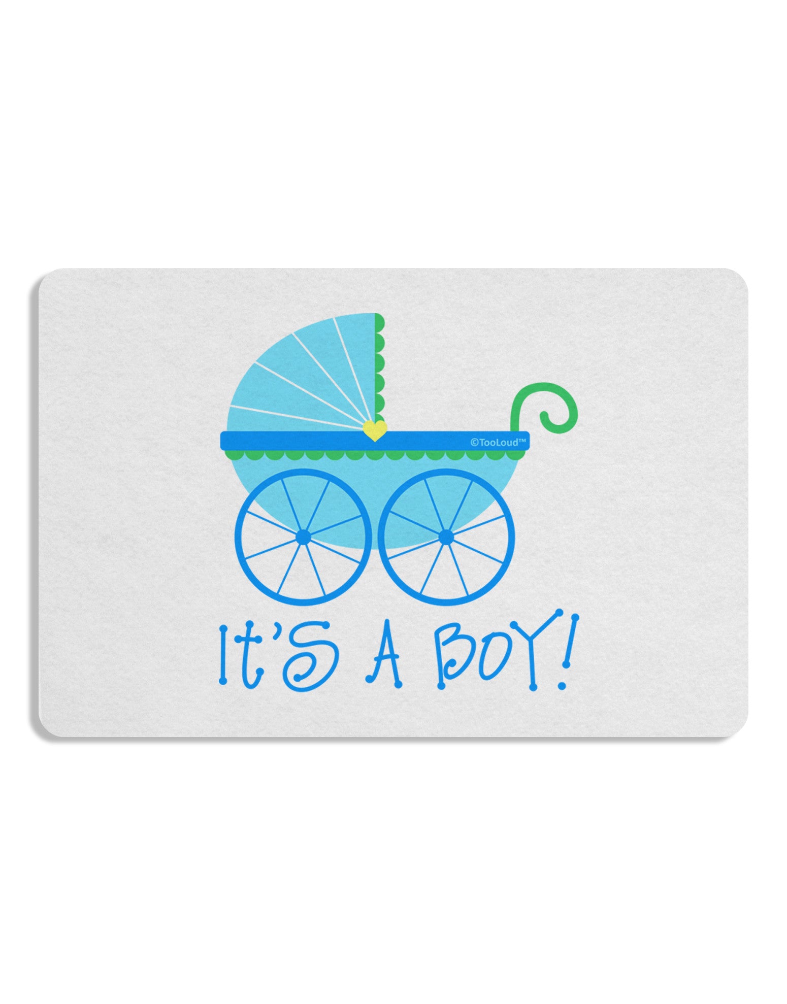 It's a Boy - Baby Boy Carriage Placemat Set of 4 Placemats-Placemat-TooLoud-White-Davson Sales