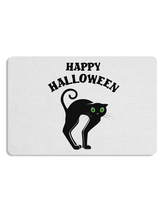 Happy Halloween Cute Black Cat Halloween 12 x 18 Placemat Set of 4 Placemats-Placemat-TooLoud-White-Davson Sales