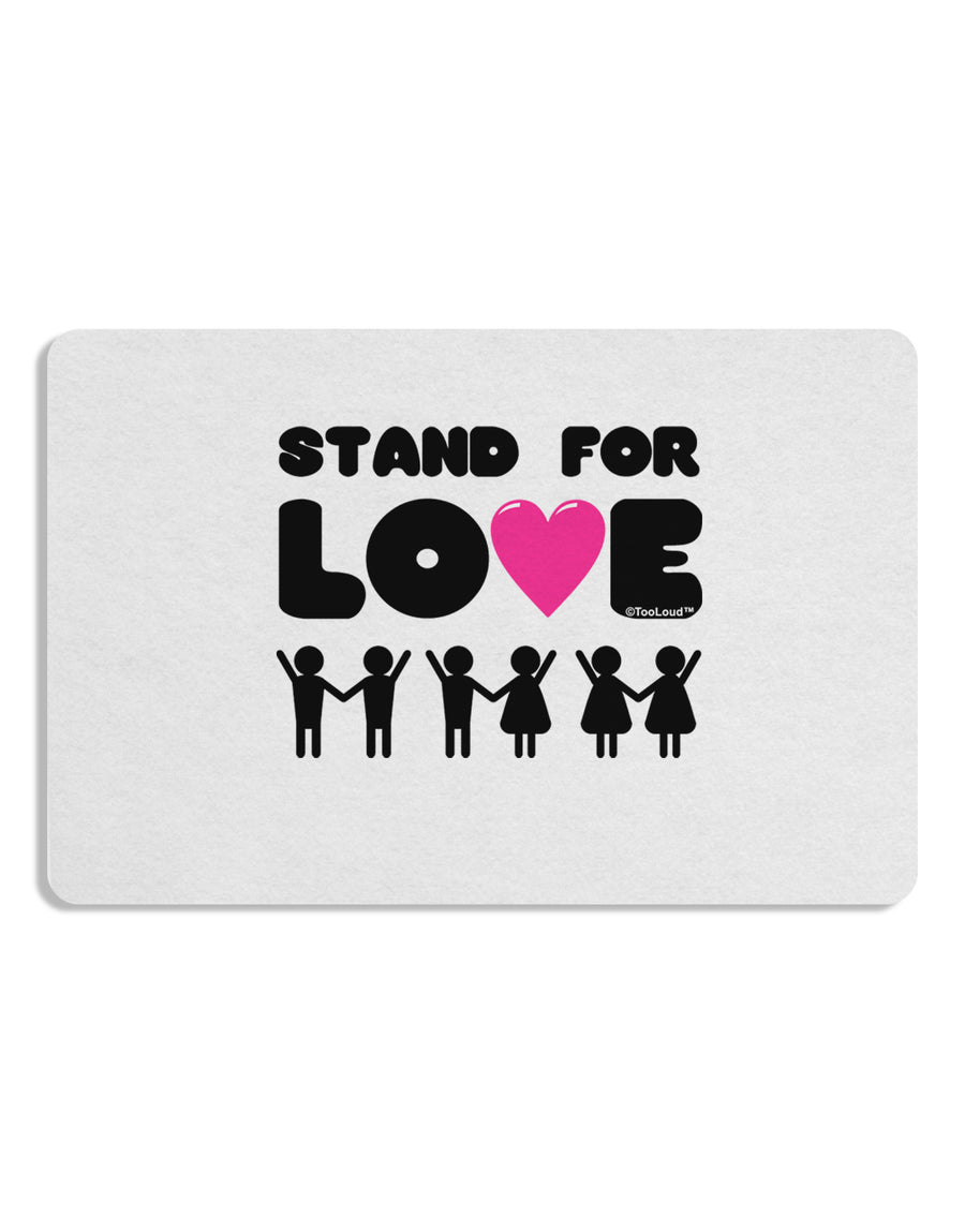 Stand For Love Pink Heart Placemat Set of 4 Placemats-Placemat-TooLoud-White-Davson Sales