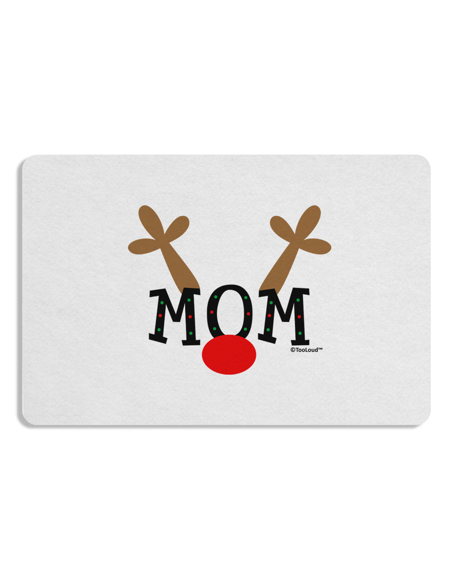 Matching Family Christmas Design - Reindeer - Mom 12 x 18 Placemat by TooLoud Set of 4 Placemats-Placemat-TooLoud-White-Davson Sales