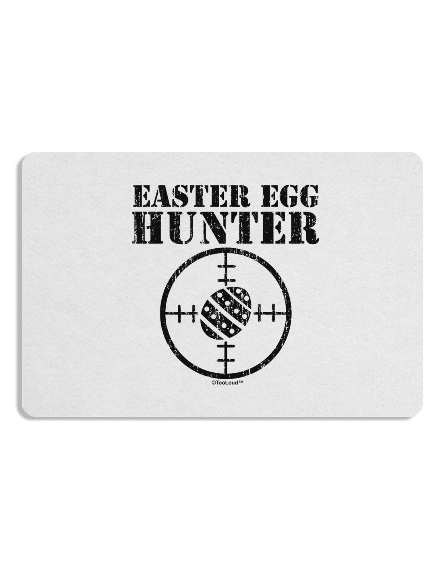 Easter Egg Hunter Distressed Placemat by TooLoud Set of 4 Placemats-Placemat-TooLoud-White-Davson Sales