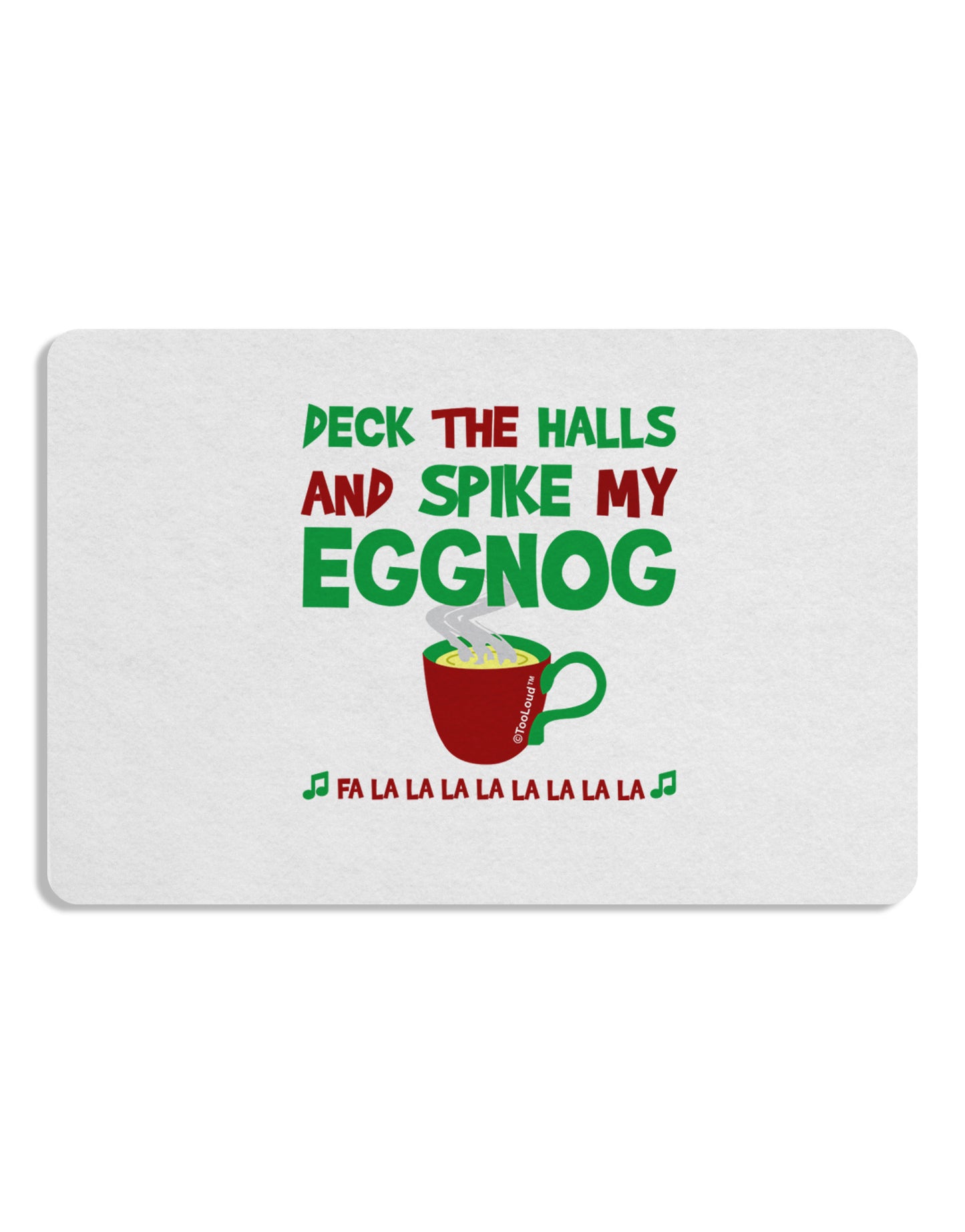 Spike My Eggnog Placemat Set of 4 Placemats-Placemat-TooLoud-White-Davson Sales