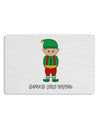 Santa's Little Helper Christmas Elf Boy 12 x 18 Placemat Set of 4 Placemats-Placemat-TooLoud-White-Davson Sales