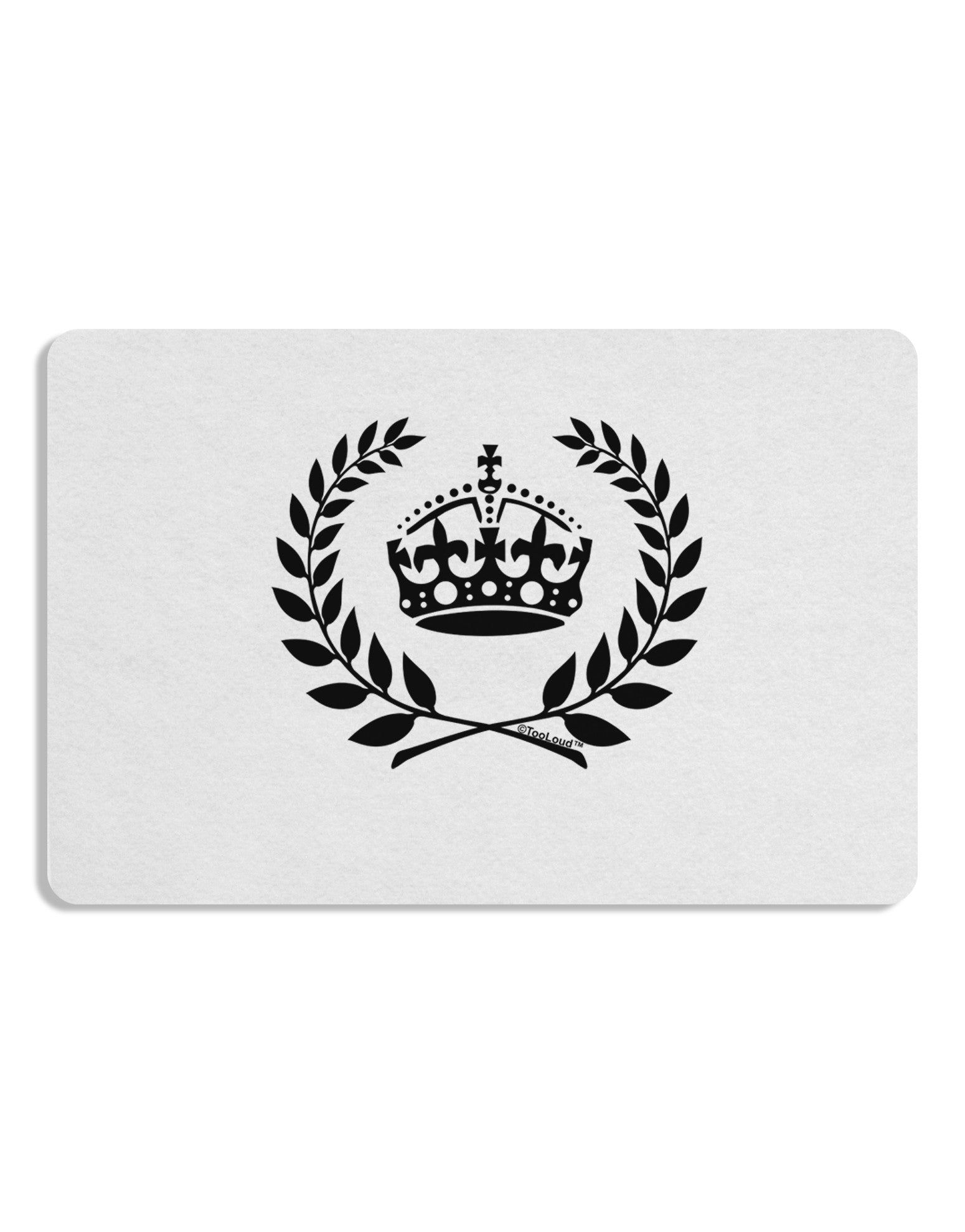 Crown and Laurel Placemat Set of 4 Placemats-Placemat-TooLoud-White-Davson Sales