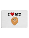 I Heart My - Cute Pomeranian Dog Placemat by TooLoud Set of 4 Placemats-Placemat-TooLoud-White-Davson Sales