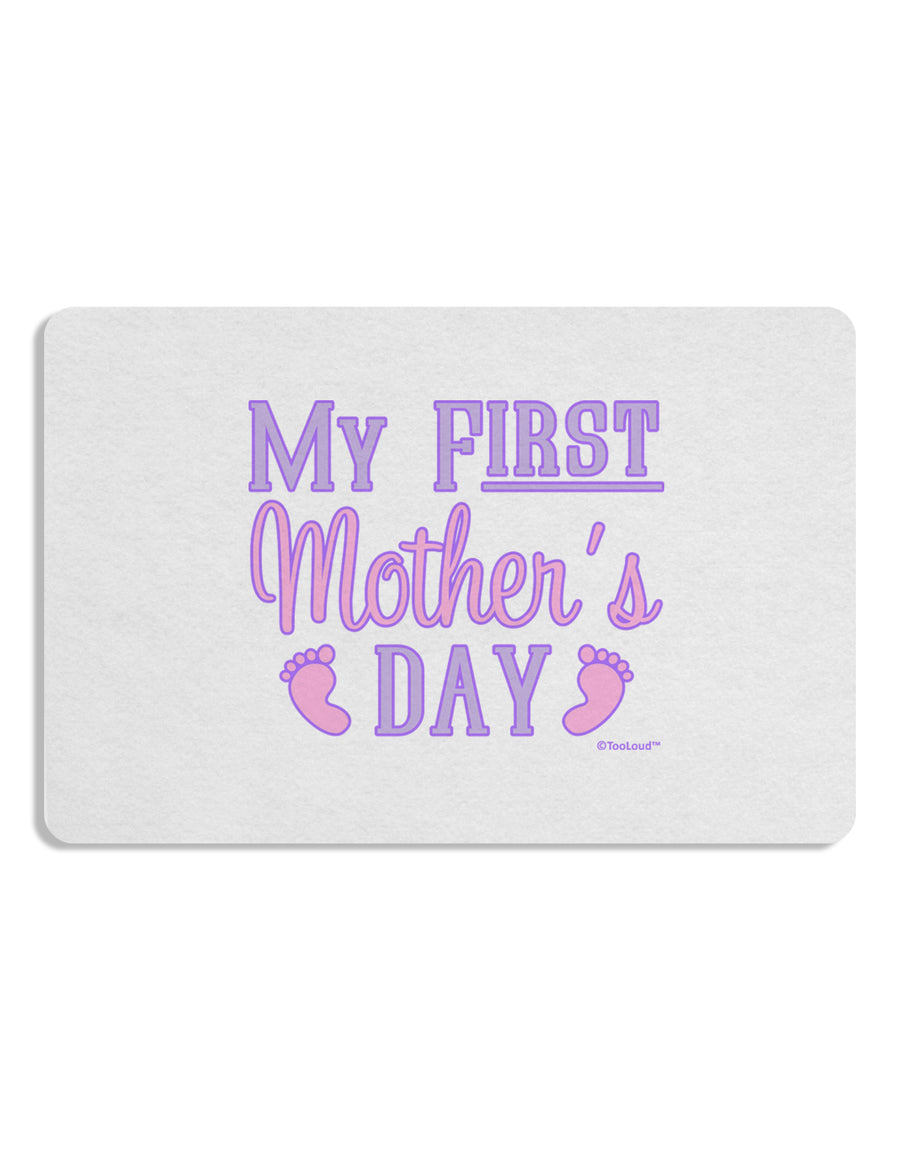 My First Mother's Day - Baby Feet - Pink Placemat by TooLoud Set of 4 Placemats-Placemat-TooLoud-White-Davson Sales