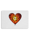 Water Droplet Heart Orange Placemat by TooLoud Set of 4 Placemats-Placemat-TooLoud-White-Davson Sales