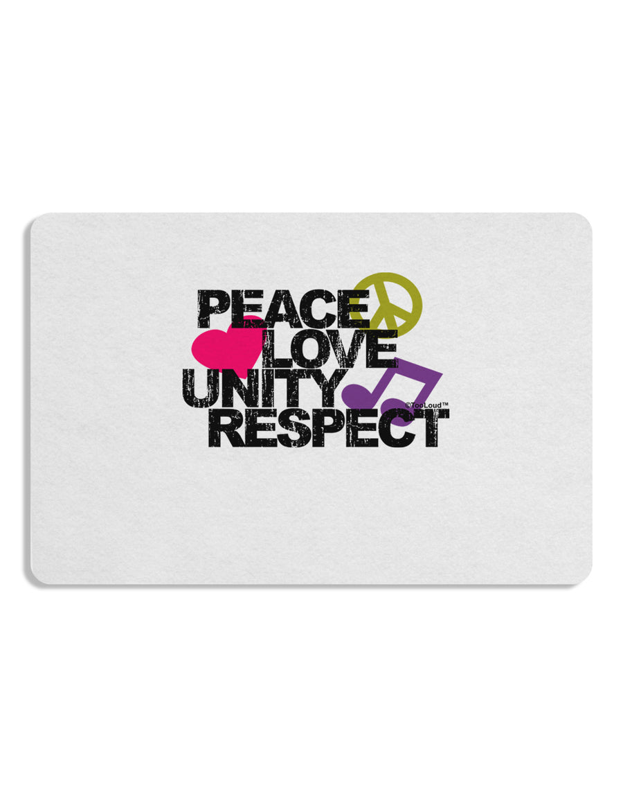 PLUR Distressed Text Placemat Set of 4 Placemats-Placemat-TooLoud-White-Davson Sales