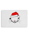 Kyu-T Face Kattio Santa Hat Boy Cat 12 x 18 Placemat Set of 4 Placemats-Placemat-TooLoud-White-Davson Sales