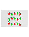 Christmas Lights Red and Green 12 x 18 Placemat Set of 4 Placemats-Placemat-TooLoud-White-Davson Sales