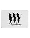 Eleven Pipers Piping Text Placemat Set of 4 Placemats-Placemat-TooLoud-White-Davson Sales