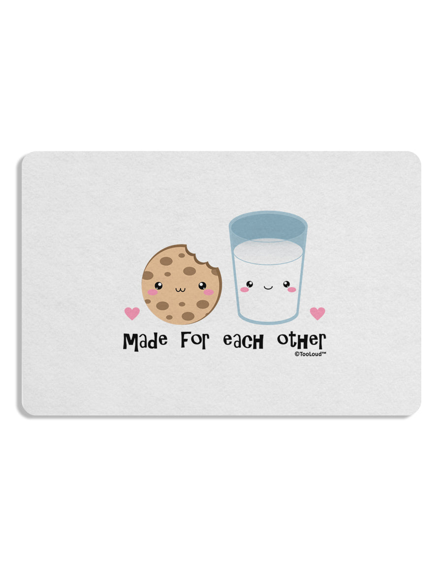 Cute Milk and Cookie - Made for Each Other Placemat by TooLoud Set of 4 Placemats-Placemat-TooLoud-White-Davson Sales