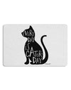 Every Day Is Caturday Cat Silhouette Placemat by TooLoud Set of 4 Placemats-Placemat-TooLoud-White-Davson Sales