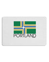 Portland Oregon Flag Text Placemat Set of 4 Placemats-Placemat-TooLoud-White-Davson Sales