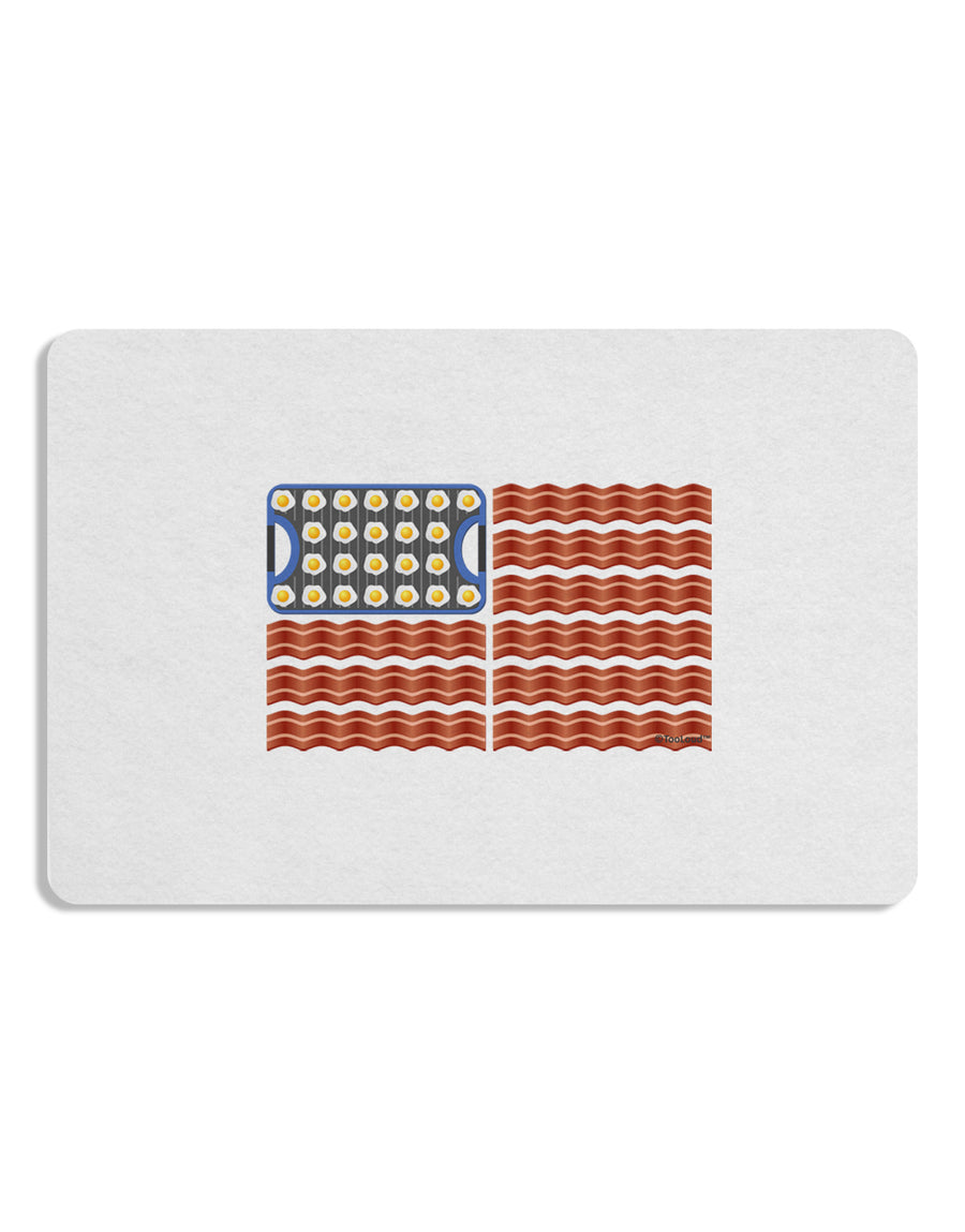 American Breakfast Flag - Bacon and Eggs Placemat Set of 4 Placemats-Placemat-TooLoud-White-Davson Sales