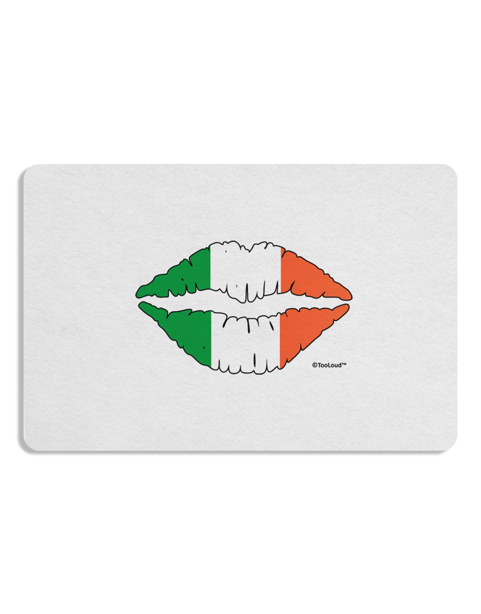 Irish Flag Kiss Placemat by TooLoud Set of 4 Placemats-Placemat-TooLoud-White-Davson Sales
