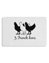 Three French Hens Text Placemat Set of 4 Placemats-Placemat-TooLoud-White-Davson Sales