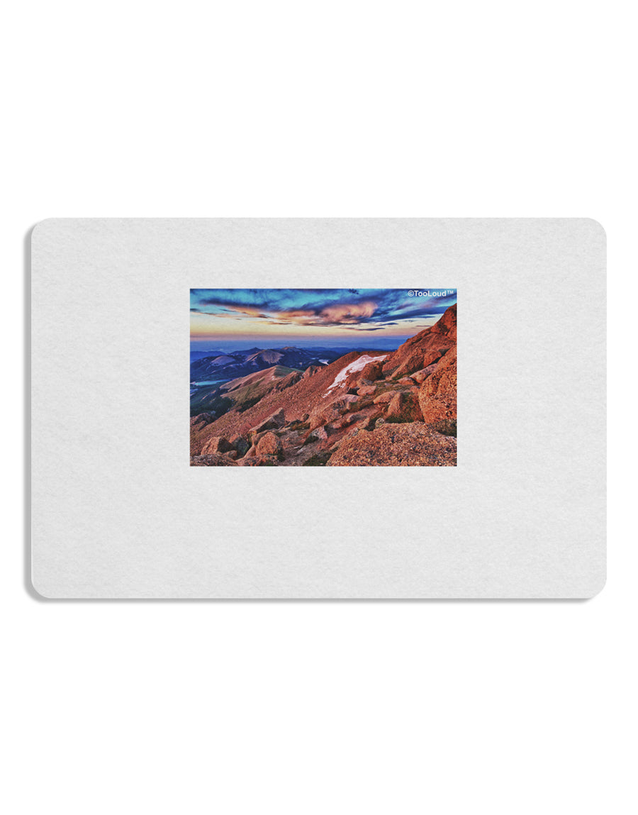 Colorado Mtn Sunset Placemat Set of 4 Placemats-Placemat-TooLoud-White-Davson Sales