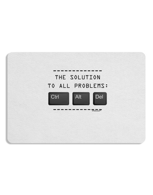 The Solution - Ctrl Alt Del Placemat Set of 4 Placemats-Placemat-TooLoud-White-Davson Sales