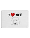 I Heart My - Cute Poodle Dog - White Placemat by TooLoud Set of 4 Placemats-Placemat-TooLoud-White-Davson Sales