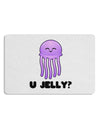 U Jelly Cute Jellyfish Placemat by TooLoud Set of 4 Placemats-Placemat-TooLoud-White-Davson Sales