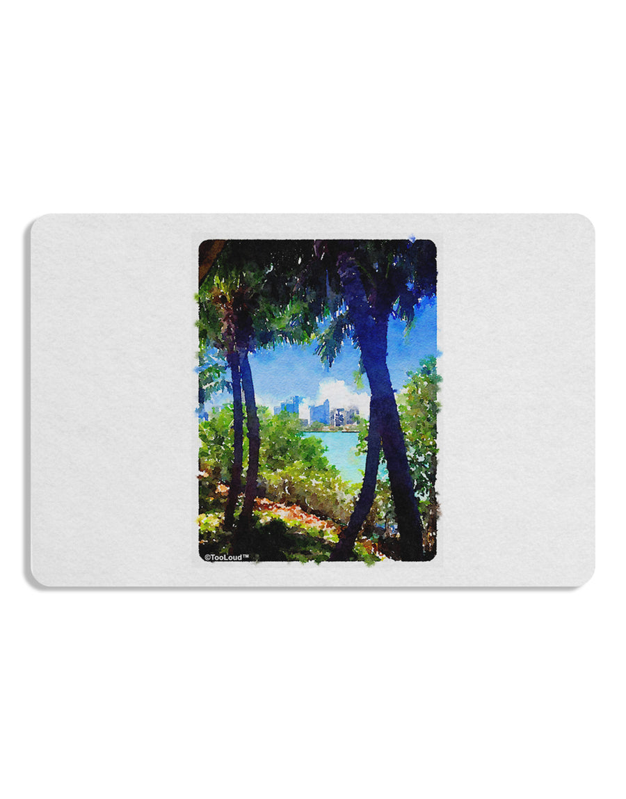 TooLoud Tropical Skyline Placemat Set of 4 Placemats-Placemat-TooLoud-White-Davson Sales