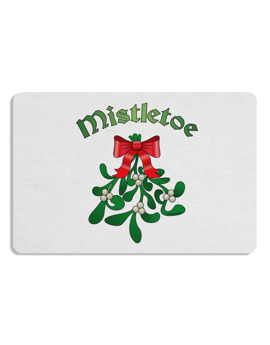 Christmas Kiss Mistletoe 12 x 18 Placemat Set of 4 Placemats-Placemat-TooLoud-White-Davson Sales