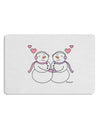 Cute Snowwoman Couple 12 x 18 Placemat by TooLoud Set of 4 Placemats-Placemat-TooLoud-White-Davson Sales