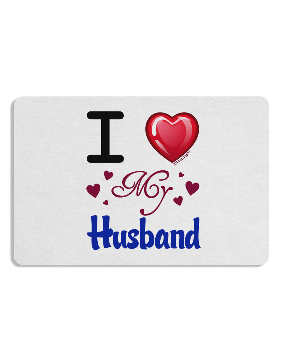 I Love Heart My Husband Placemat Set of 4 Placemats-Placemat-TooLoud-White-Davson Sales