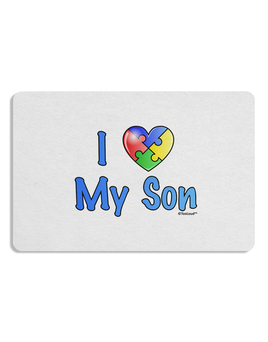 I Heart My Son - Autism Awareness Placemat by TooLoud Set of 4 Placemats-Placemat-TooLoud-White-Davson Sales