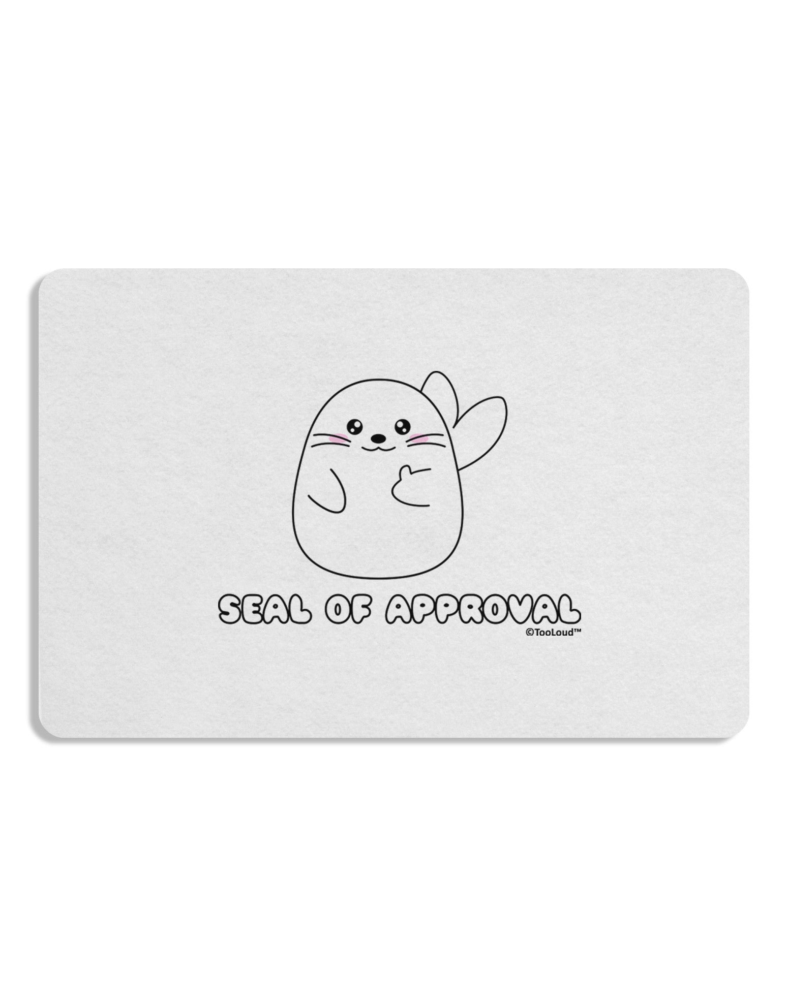 Seal of Approval Placemat by TooLoud Set of 4 Placemats-Placemat-TooLoud-White-Davson Sales