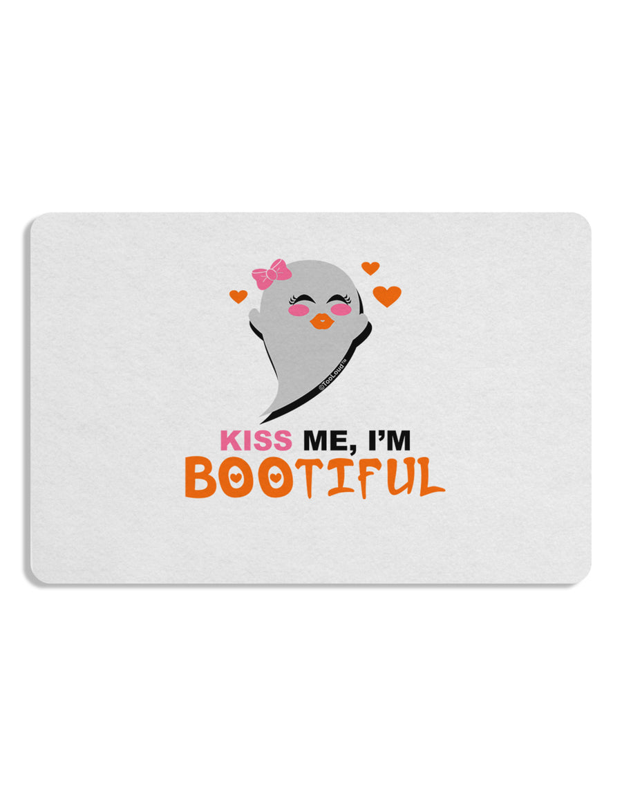 Kiss Me BOOtiful Ghost Orange Placemat Set of 4 Placemats-Placemat-TooLoud-White-Davson Sales