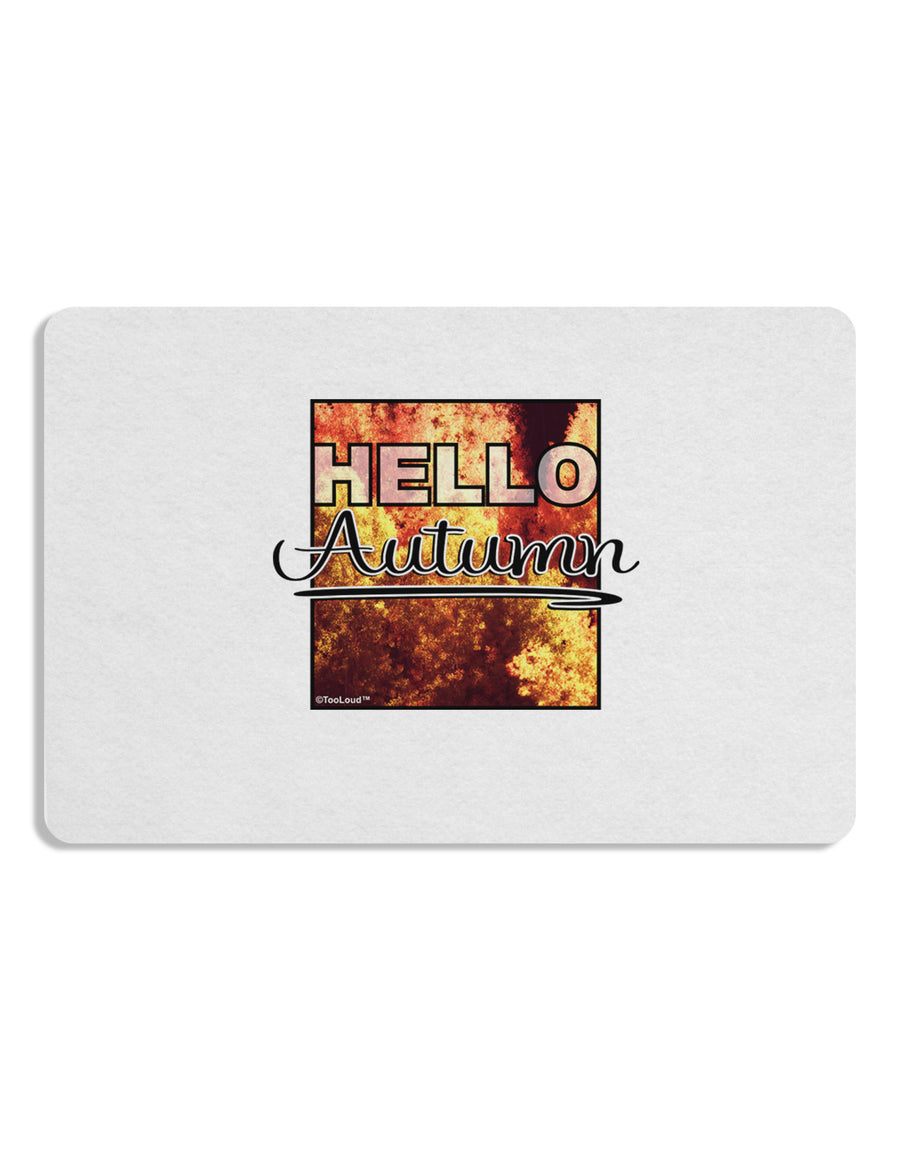 Hello Autumn Placemat Set of 4 Placemats-Placemat-TooLoud-White-Davson Sales