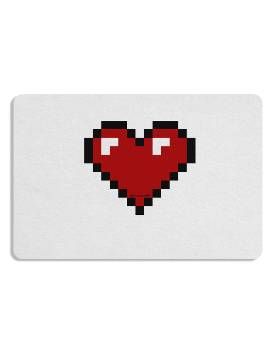 Pixel Heart Design 1 - Valentine's Day Placemat by TooLoud Set of 4 Placemats-Placemat-TooLoud-White-Davson Sales