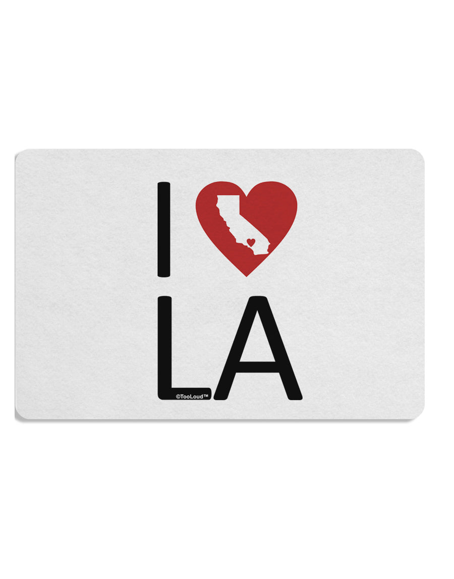 I Heart Los Angeles Placemat Set of 4 Placemats-Placemat-TooLoud-White-Davson Sales