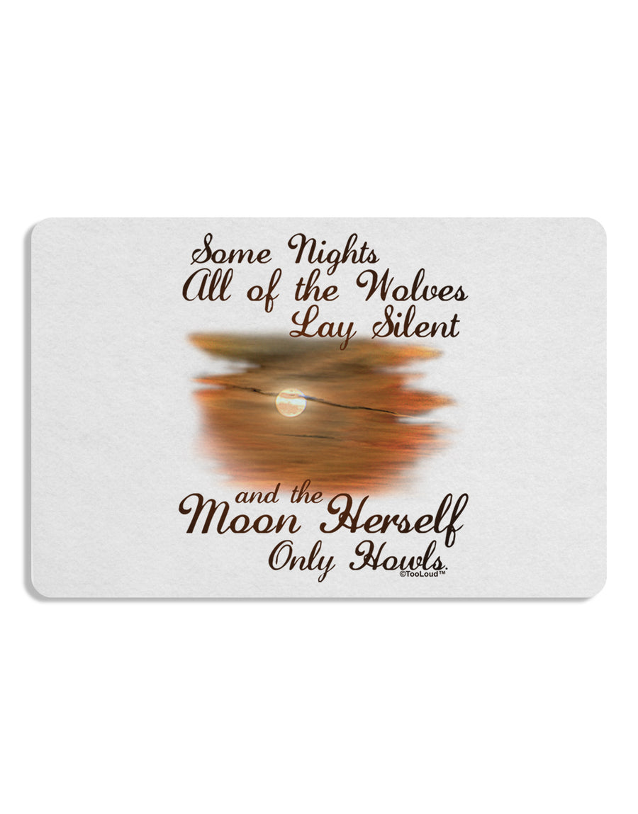 The Moon Herself Howls Placemat Set of 4 Placemats-Placemat-TooLoud-White-Davson Sales