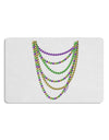 Mardi Gras Beads Necklaces Placemat Set of 4 Placemats-Placemat-TooLoud-White-Davson Sales