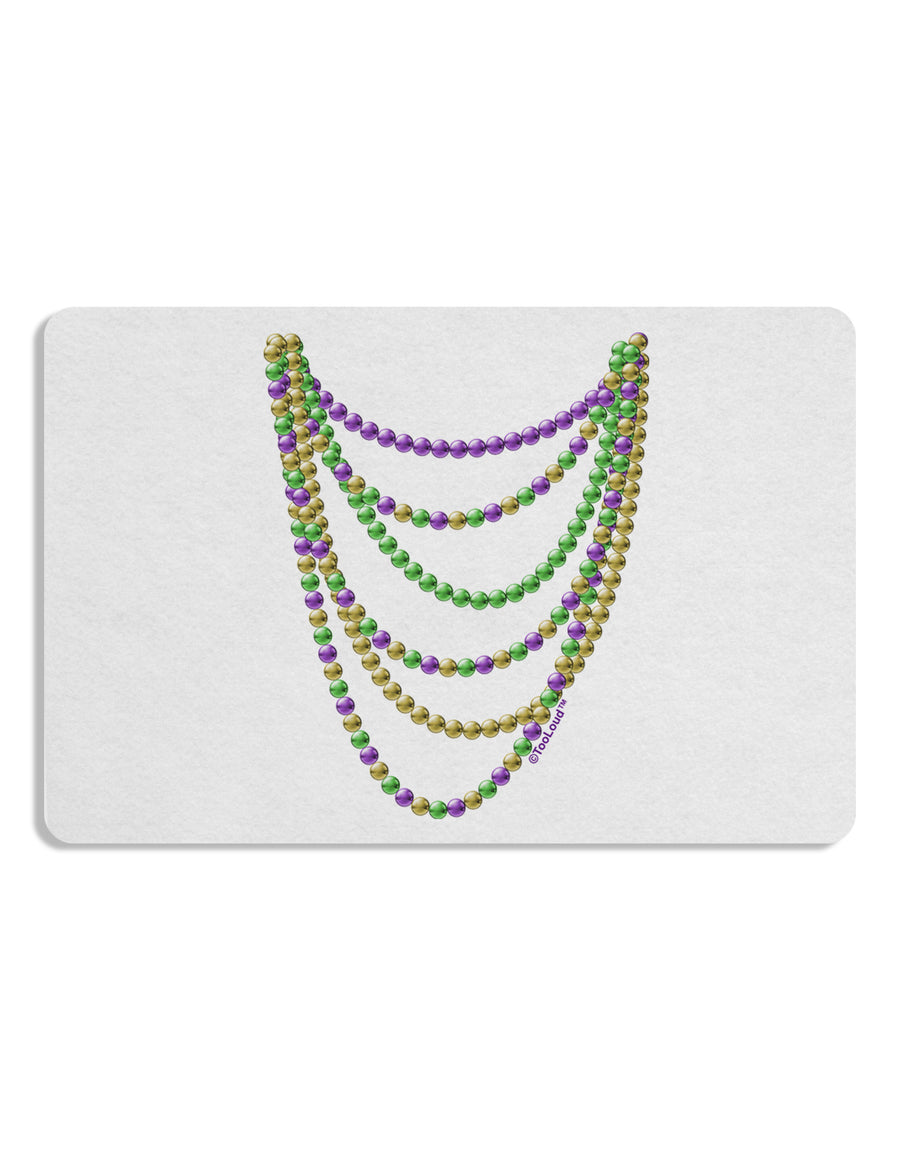 Mardi Gras Beads Necklaces Placemat Set of 4 Placemats-Placemat-TooLoud-White-Davson Sales