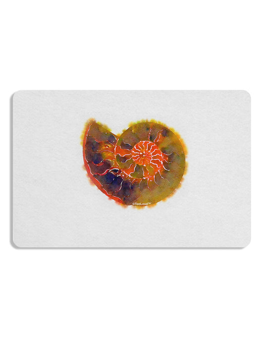 Nautilus Fossil Watercolor Placemat Set of 4 Placemats-Placemat-TooLoud-White-Davson Sales