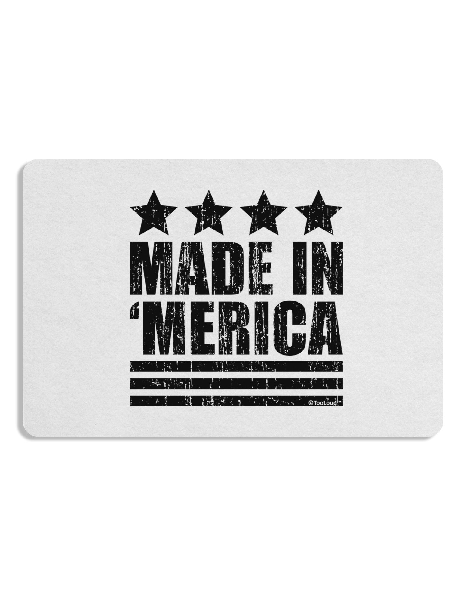 Made in Merica - Stars and Stripes Design Placemat Set of 4 Placemats-Placemat-TooLoud-White-Davson Sales
