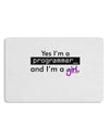TooLoud Yes I am a Programmer Girl Placemat Set of 4 Placemats-Placemat-TooLoud-White-Davson Sales